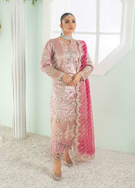 Sadya Sumair Luxury Pret   3 Piece Dress SS21SD Sakhi