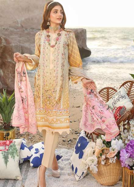 Salina By Regalia Textiles Printed Lawn Suits Unstitched 3 Piece RGT22SE 01 - Summer Collection