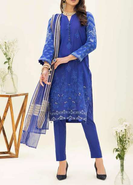 Salitex Embroidered Lawn Suits Unstitched 3 Piece SL21SF WK-00777 - Festive Collection