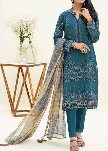 Salitex Embroidered Lawn Suits Unstitched 3 Piece SL21SF WK-00778 - Festive Collection