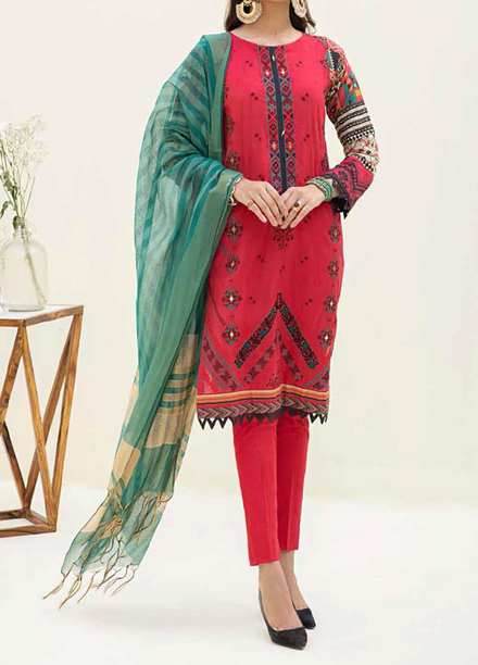 Salitex Embroidered Lawn Suits Unstitched 3 Piece SL21SF WK-00780 - Festive Collection