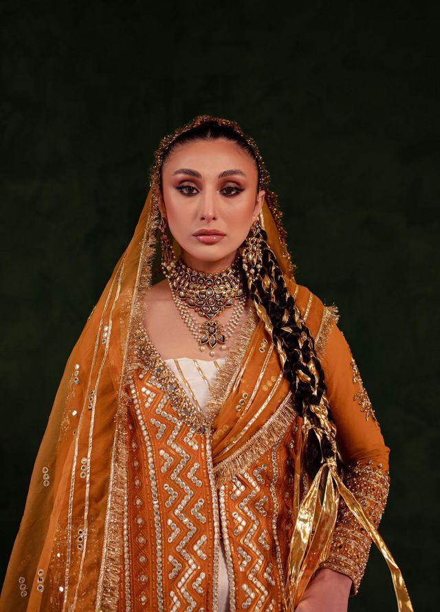 Maria Osama Khan Luxury Pret  Silk 3 Piece Dress MOK23SSF HIJR