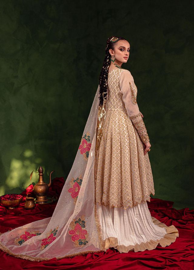 Maria Osama Khan Luxury Pret  Chiffon 3 Piece Dress MOK23SSF FALSAFA