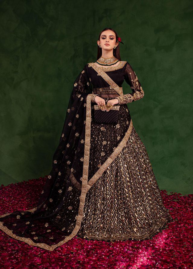 Maria Osama Khan Luxury Pret  Chiffon 3 Piece Dress MOK23SSF RAQS