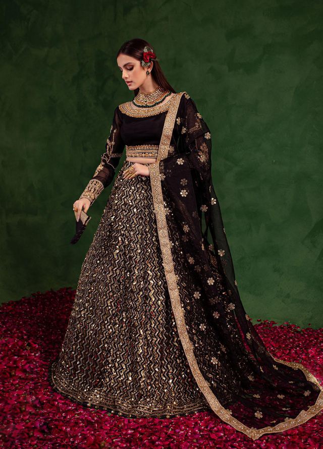 Maria Osama Khan Luxury Pret  Chiffon 3 Piece Dress MOK23SSF RAQS