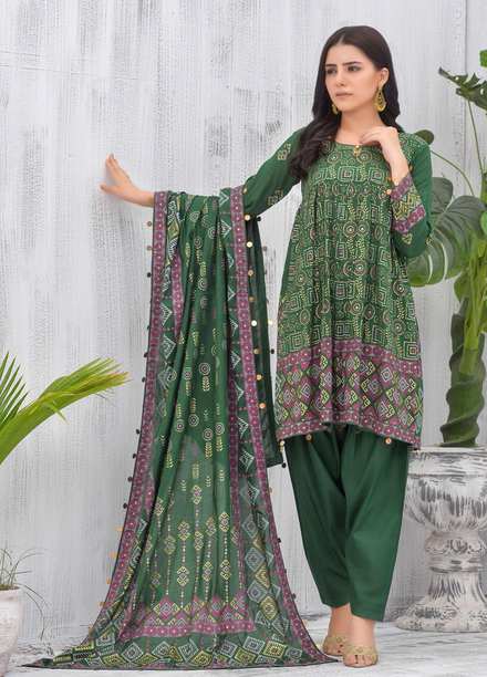 Samia by AB Textiles Printed Lawn Suits Unstitched 3 Piece AB21S SPLF-02 - Summer Collection