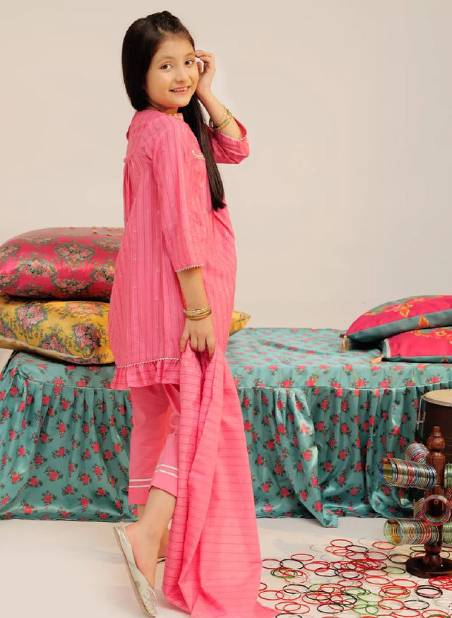 Senorita Pret Casual Cotton 3 Piece Suit KBD-02617-TPK/MCL