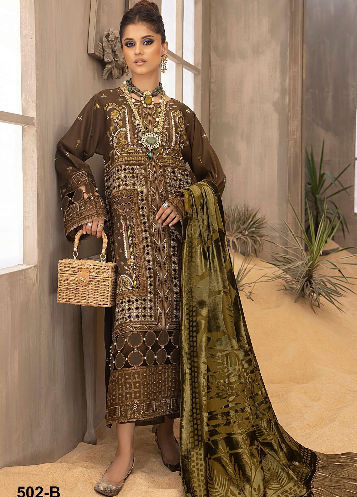 Mashriq by Bin Ilyas Unstitched Embroidered Lawn 3 Piece Suit BI26UML D117B - Festive Collection
