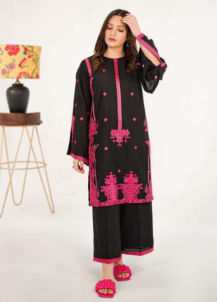 Shanyera Casual Pret Embroidered Lawn 2 Piece Suit SHN22SC B2 - Tribal Black