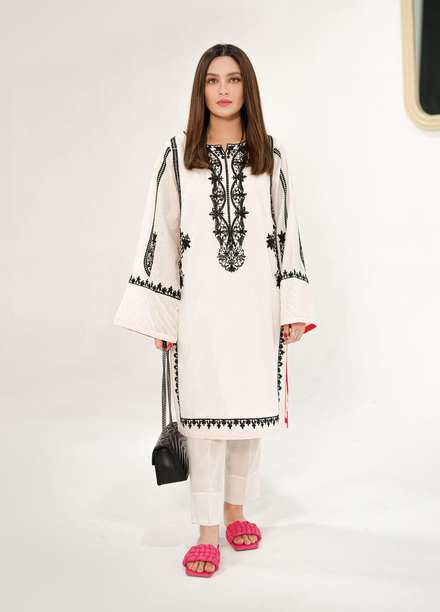 Shanyera Casual Pret Embroidered Lawn 2 Piece Suit SHN22SC B5 - Ethereal White