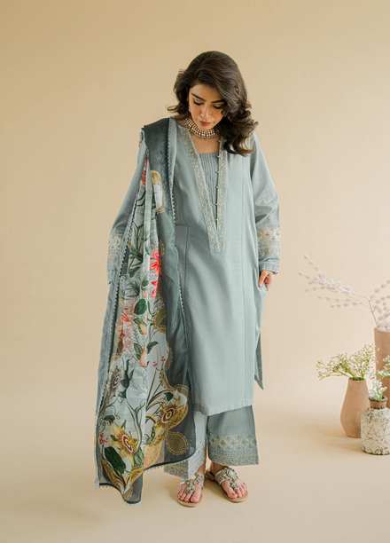 Shurooq Ready to Wear  Cotton 3 Piece Dress C1 D04 Raqs