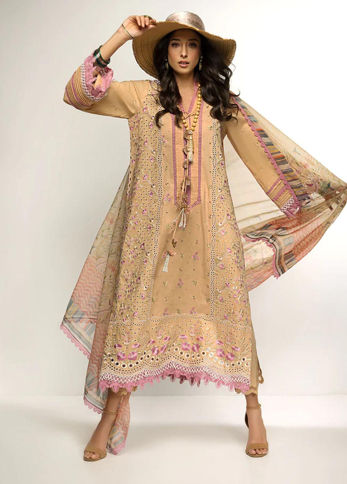 Sobia Nazir Embroidered Lawn Suits Unstitched 3 Piece - SN25LL 10A