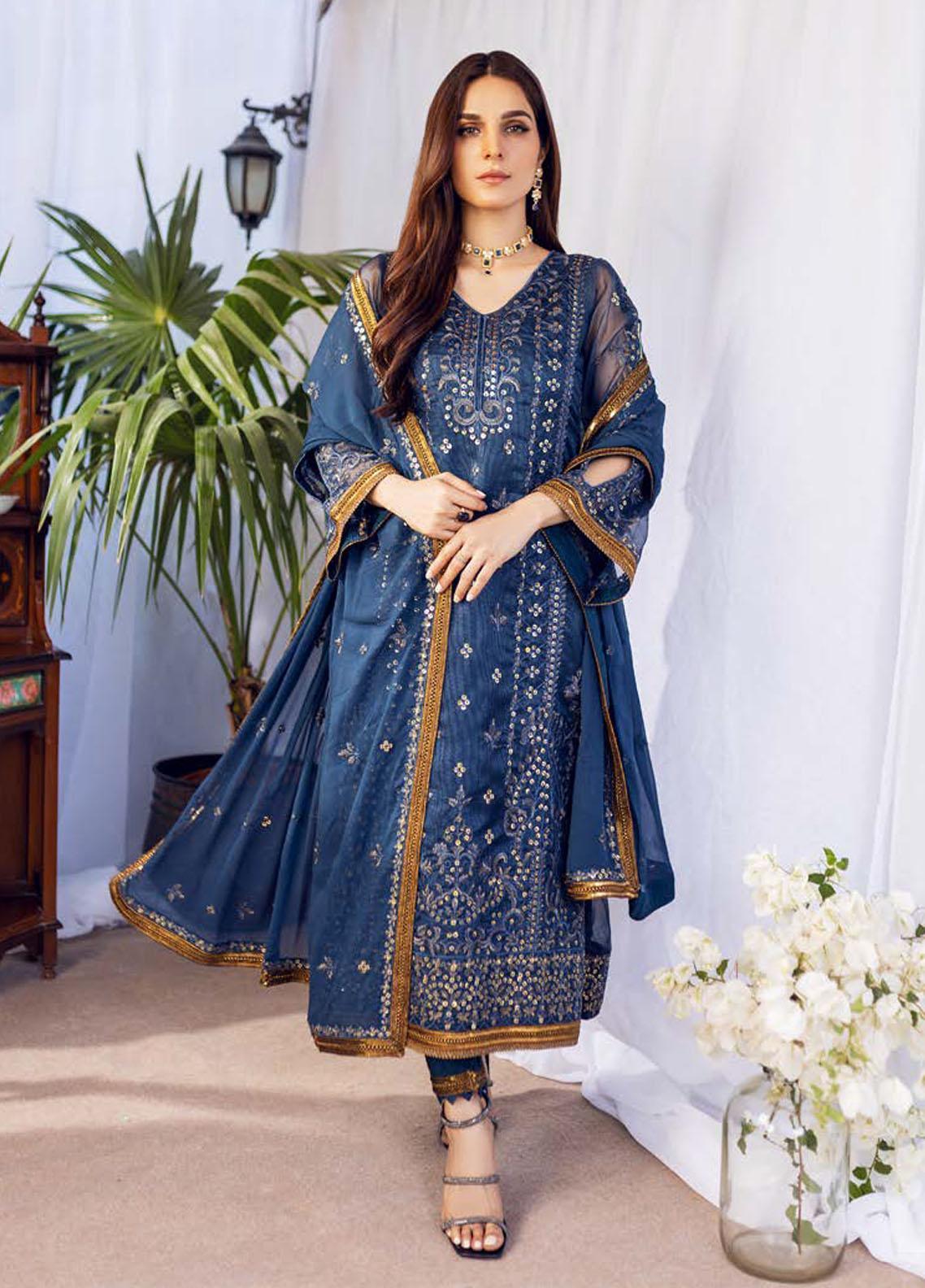 Shahzeb Textiles Pret Embroidered Net 3 Piece Suit St23 Z2 Chashm E Mast