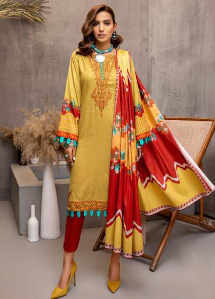 Subhhata Masakali by ZS Textiles Embroidered Lawn Suits Unstitched 3 Piece ZS21SM-2 D-06 - Summer Collection