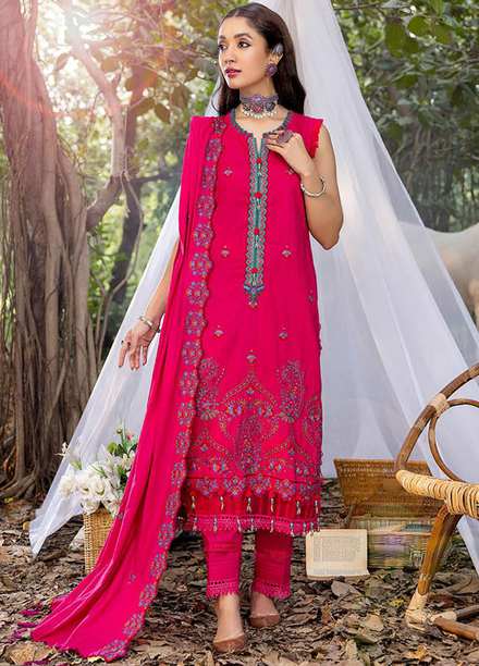 Sunshine Bloom By AL Zohaib Embroidered Jacquard Suits Unstitched 3 Piece AZ23SB D-8 - Winter Collection