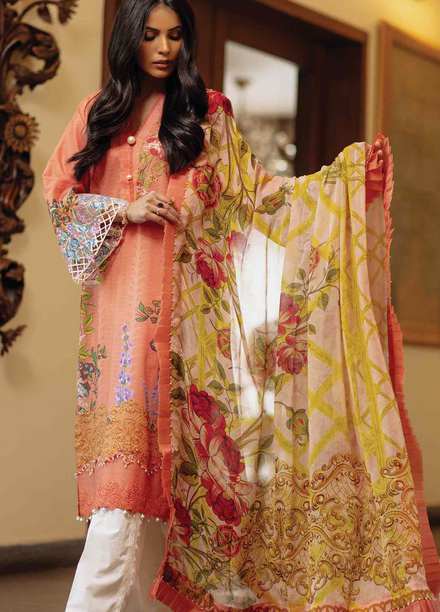 Taabir By Afsaneh Embroidered Lawn Suits Unstitched 3 Piece AFH21T Arona - Summer Collection