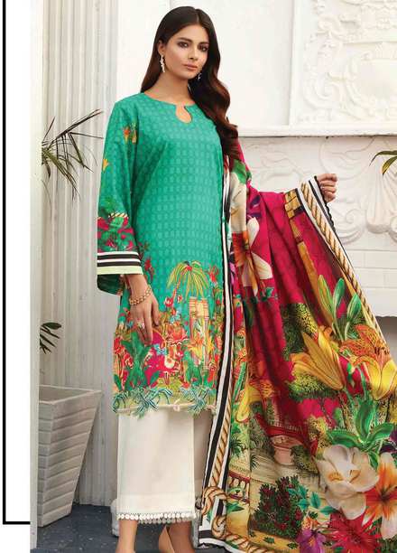 Taabir By Afsaneh Embroidered Lawn Suits Unstitched 2 Piece AFH21T Daariya A - Summer Collection