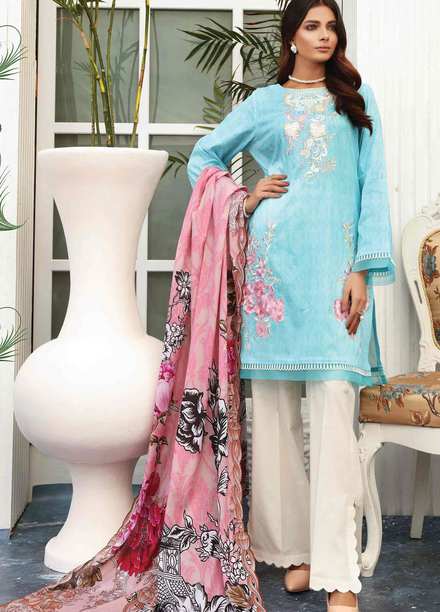 Taabir By Afsaneh Embroidered Lawn Suits Unstitched 3 Piece AFH21T Parmin - Summer Collection