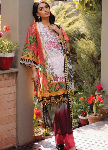 Taabir By Afsaneh Embroidered Lawn Suits Unstitched 3 Piece AFH21T Rosana - Summer Collection