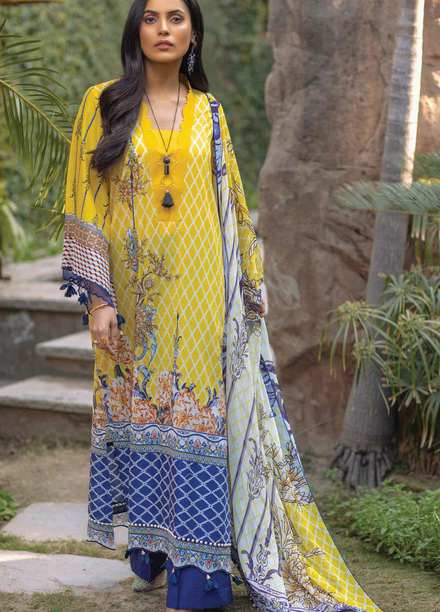 Taabir By Afsaneh Printed Lawn Suits Unstitched 2 Piece AFH21T Talia A - Summer Collection