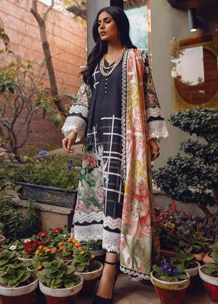 Taabir By Afsaneh Printed Lawn Suits Unstitched 3 Piece AFH21T Zahara B - Summer Collection