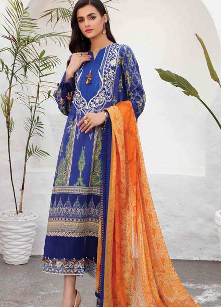 Taabir By Afsaneh Embroidered Lawn Suits Unstitched 2 Piece AFH21T Zernish A - Summer Collection