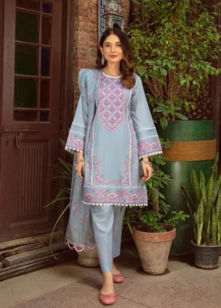 Shanyera Ready to Wear Embroidered Lawn 3 Piece Suit SHN22TB C1 - Imrozeh