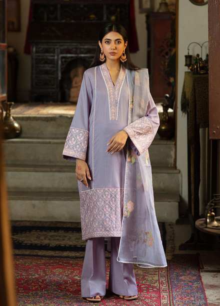 Shanyera Ready to Wear Embroidered Lawn 3 Piece Suit SHN22TB C4 - Lilac Muse