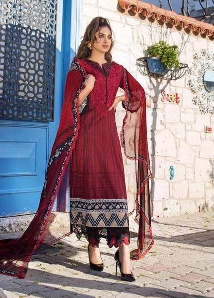 Tahra by Zainab Chottani Embroidered Lawn Suits Unstitched 3 Piece TZC21L 7B STUNNER NUMBER - Summer Collection