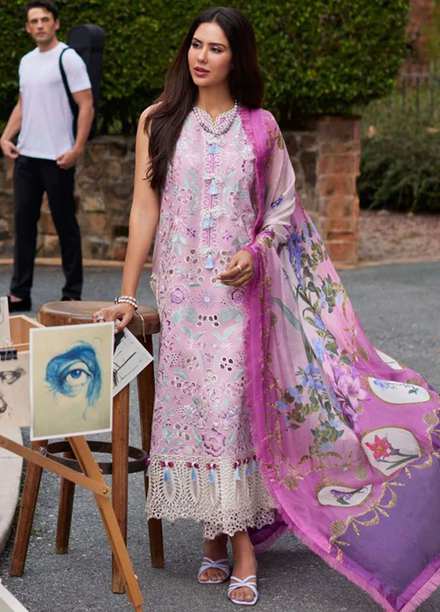 Te Amo by Mushq Embroidered Lawn Suits Unstitched 3 Piece MQ24TA D-08 Capri Charm - Luxury Summer Collection