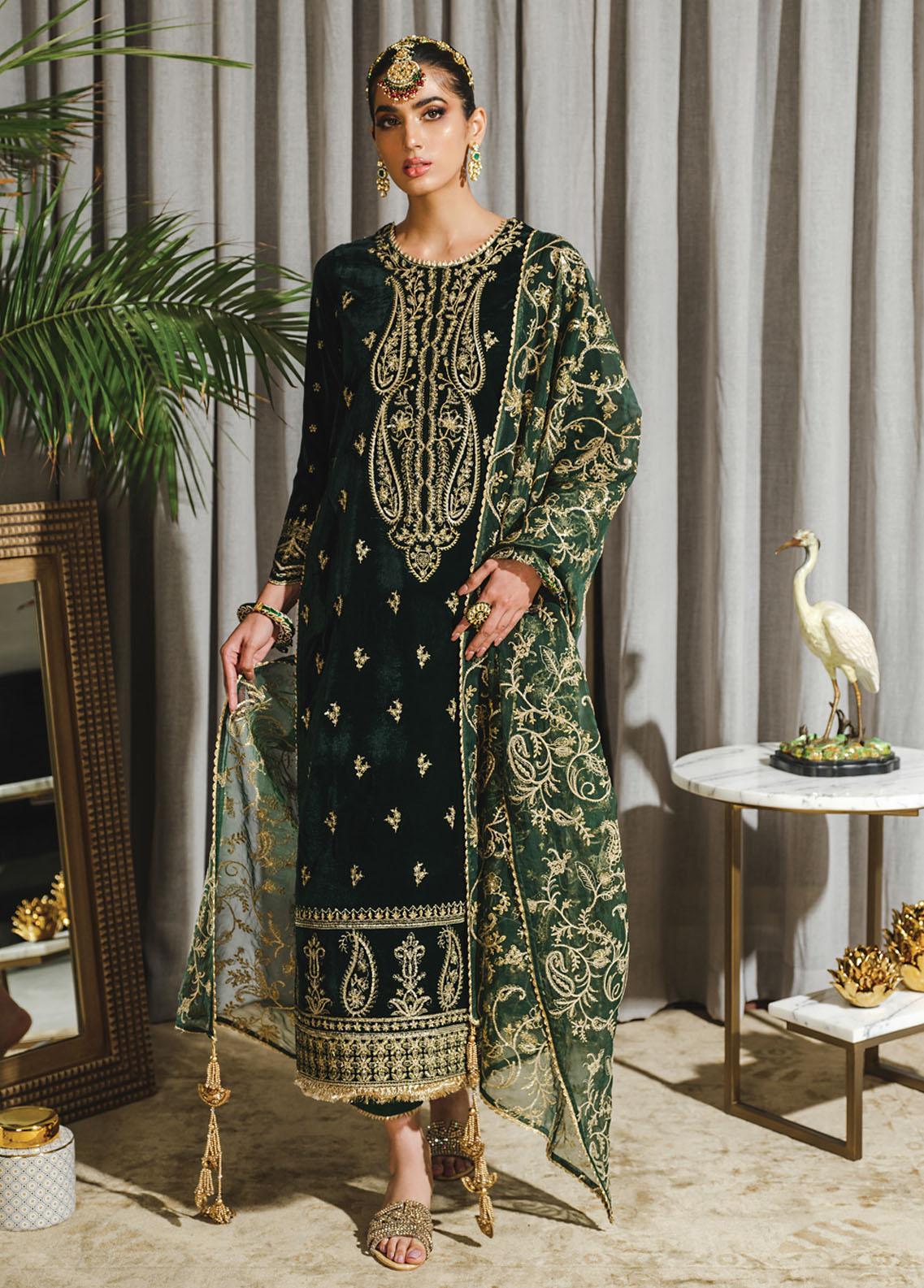 Carnation by Rang Rasiya Embroidered Lawn Suits Unstitched 3 Piece RR25CS D-03 Liana - Summer Collection
