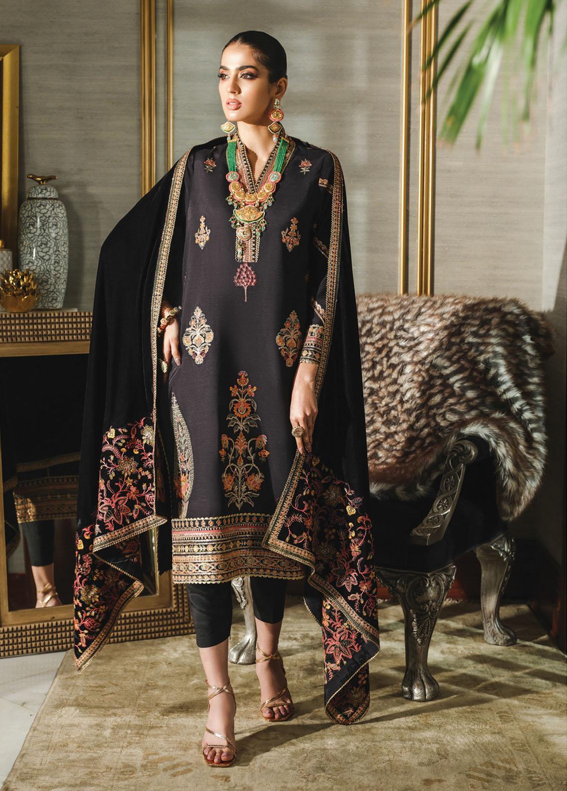 Heritage Collectables By Rang Rasiya Embroidered Organza Suits Unstitched 3 Piece RR21WD 5 Dhruv - Wedding Collection main image 1