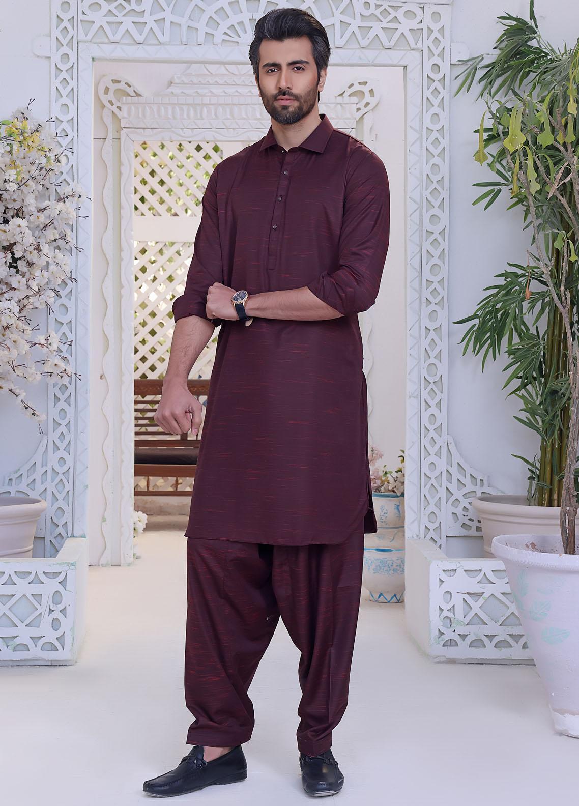 The Great Master (TGM) Jamawar Formal Men Kameez Shalwar -  GOLDEN DOE