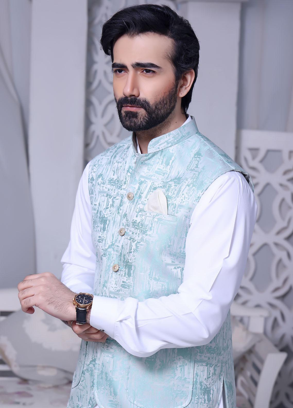 The Great Master (TGM) Raw Silk Festive Prince Coat for Men -  PC-67 Petal Pink main image 1