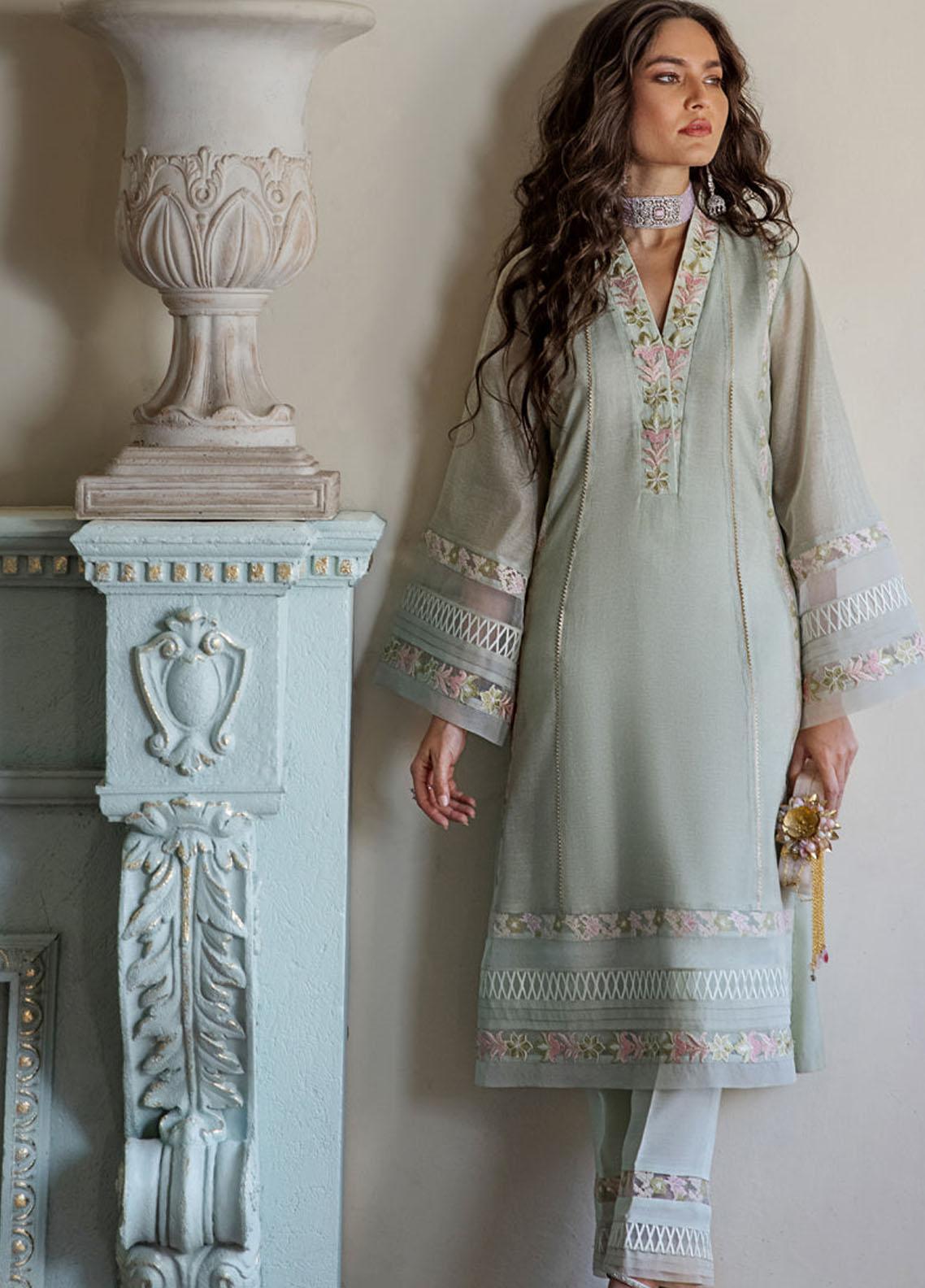 Threads & Motifs Luxury Pret Embroidered Net Shirt THM21F 7053.3 main image 0
