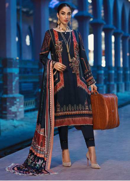 Umang by Motifz Embroidered Linen Suits Unstitched 3 Piece MT21UL 3071 Rhaenia - Winter Collection