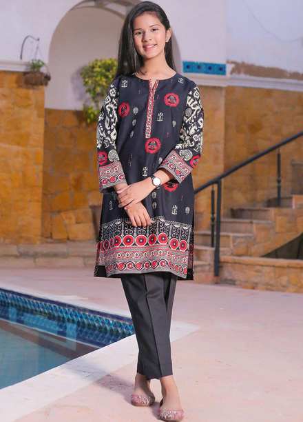 Waniya Cotton Digital Printed 2 Piece Suit for Girls -  SUZANI WKA20-45a