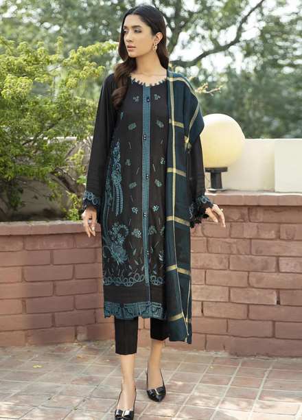 Xenia Formals Casual Pret  Linen Jacquard 3 Piece Suit RAFA XFR-21-285