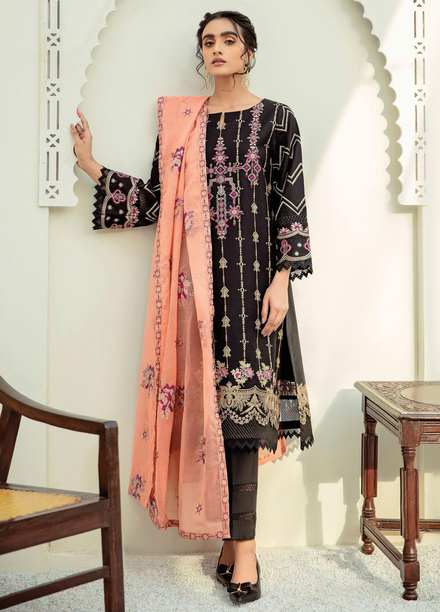 Xenia Formals Embroidered Lawn Suits Unstitched 3 Piece XE21M D-04 NARMIN - Summer Collection