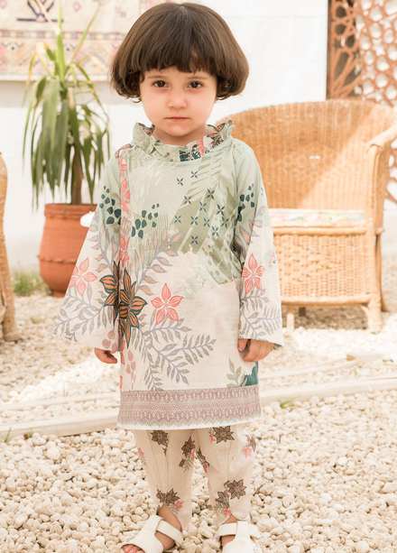 Yarsa Lawn Printed Girls 2 Piece Suit -  YR22C Buttercup CH-09