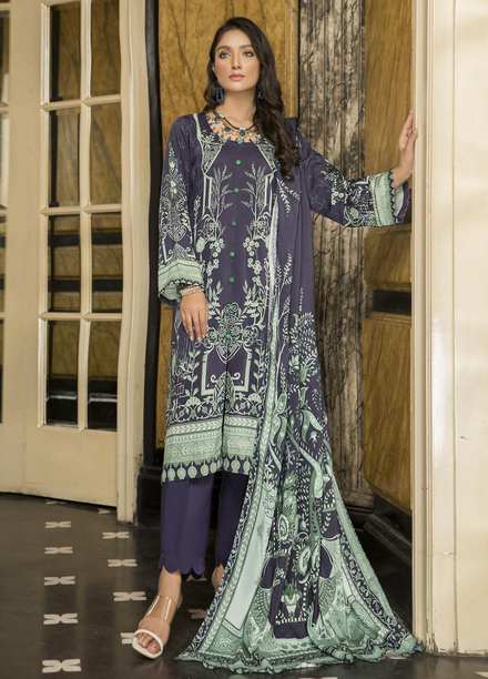 Yarsa Printed Viscose Suits Unstitched 3 Piece YR22W Y-401 - Winter Collection