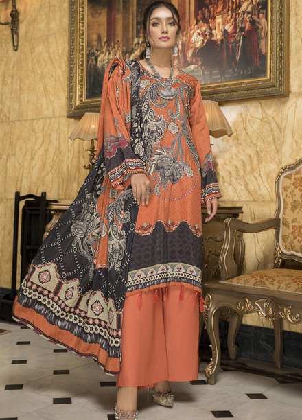 Yarsa Printed Viscose Suits Unstitched 3 Piece YR22W Y-406 - Winter Collection