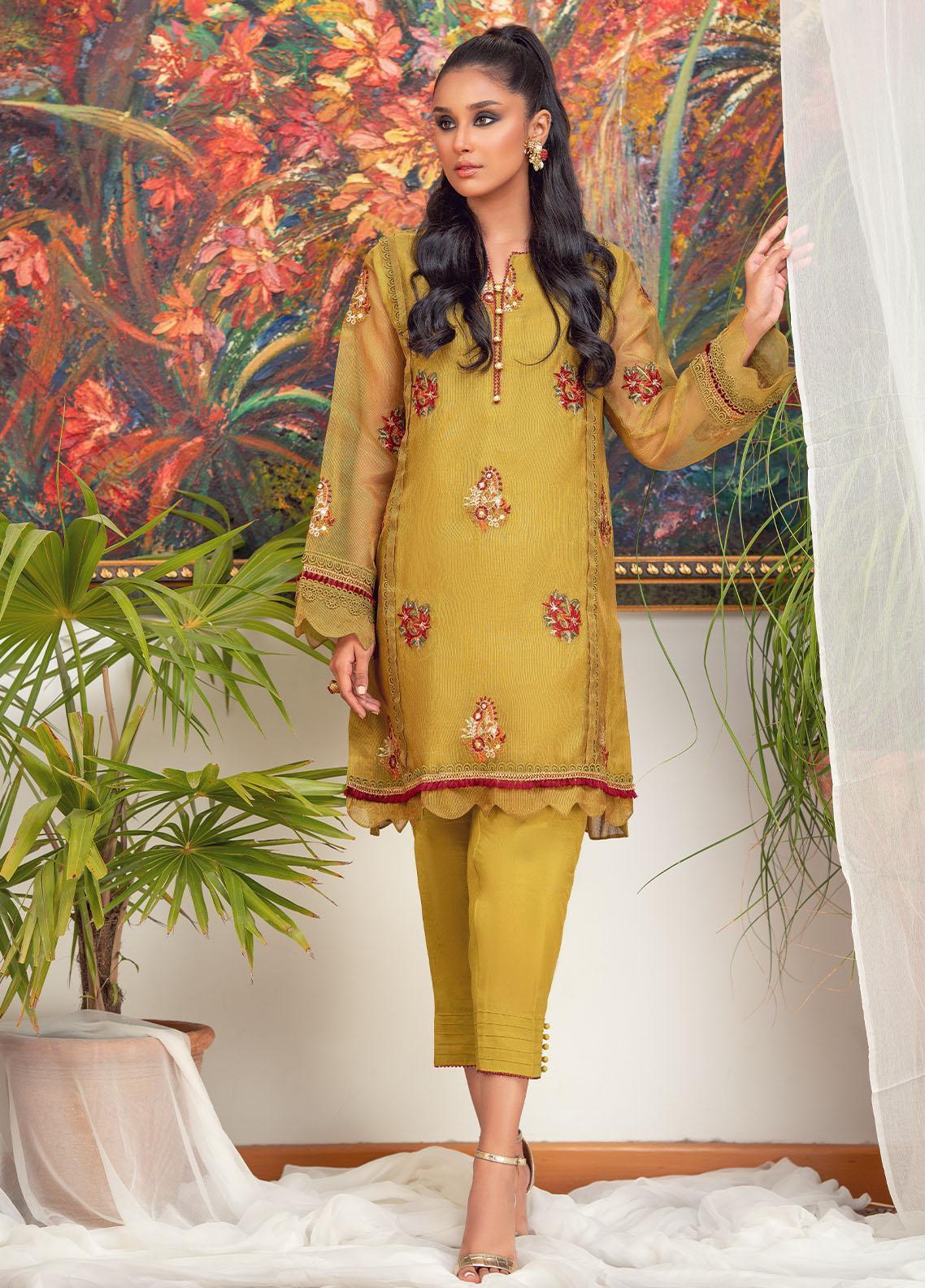 Zaaviay Luxury Pret  Chiffon 3 Piece Dress ZV22PF JHALAK