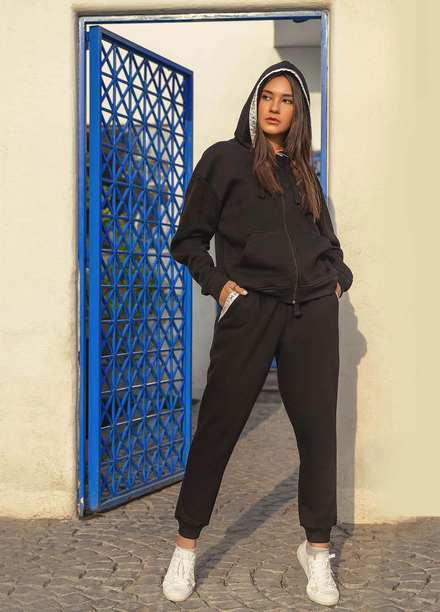 Zaaviay Pret  Cotton Track Suit ZSZ23-011 (BLACK)