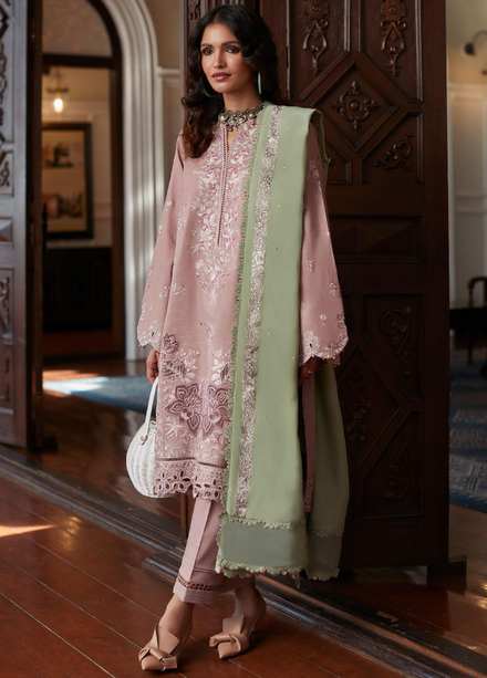 Zaha By Khadijah Shah Embroidered Khaddar Suits Unstitched 3 Piece ZKS22W ZW-22-15 ESANA - Winter Collection