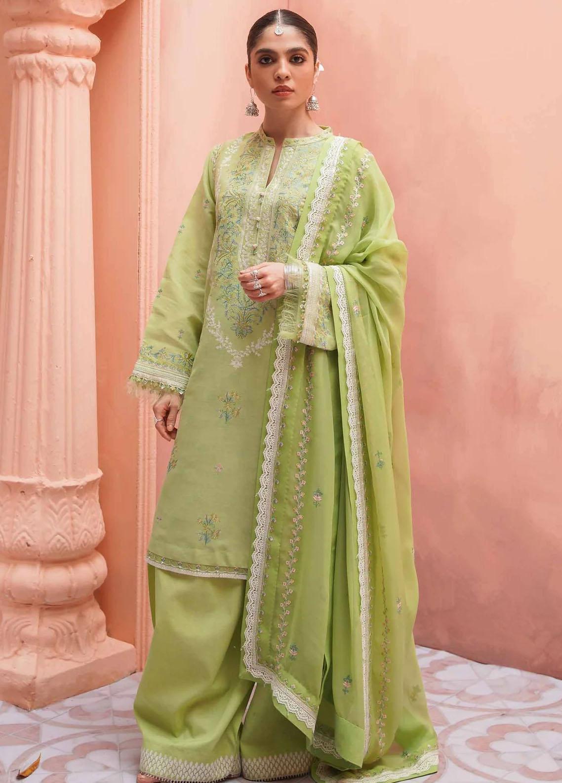 Shiza Hassan Embroidered Lawn Suits Unstitched 3 Piece SH21LL 02-B JAHARA - Luxury Collection main image 1