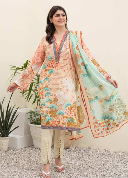 Zellbury Printed Lawn Suits Unstitched 3 Piece ZL21UL ZW-910 - Summer Collection