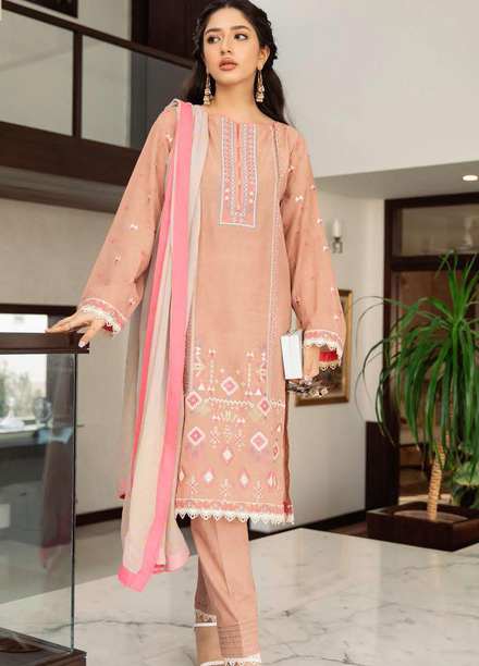 Zellbury Embroidered Lawn Suits Unstitched 3 Piece ZL21L ZW-889 - Luxury Collection