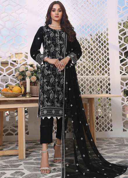 Zenia By Fine Tex Embroidered Lawn Suits Unstitched 3 Piece FNT23-Z5 ZC-01 - Summer Collection