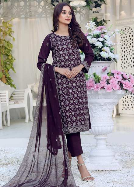 Zenia By Fine Tex Embroidered Lawn Suits Unstitched 3 Piece FNT23-Z5 ZC-03 - Summer Collection